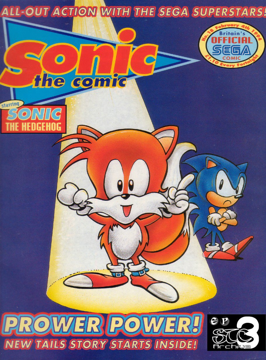 Sonic - The Comic Issue No. 018 Cover Page